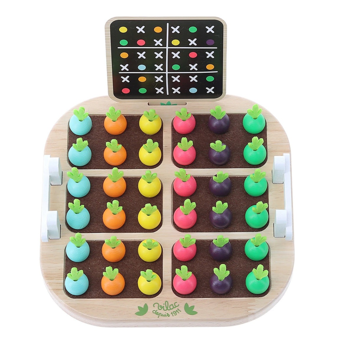Vilac Sudoku du potager – Lernspiel aus Holz ab 5 Jahren