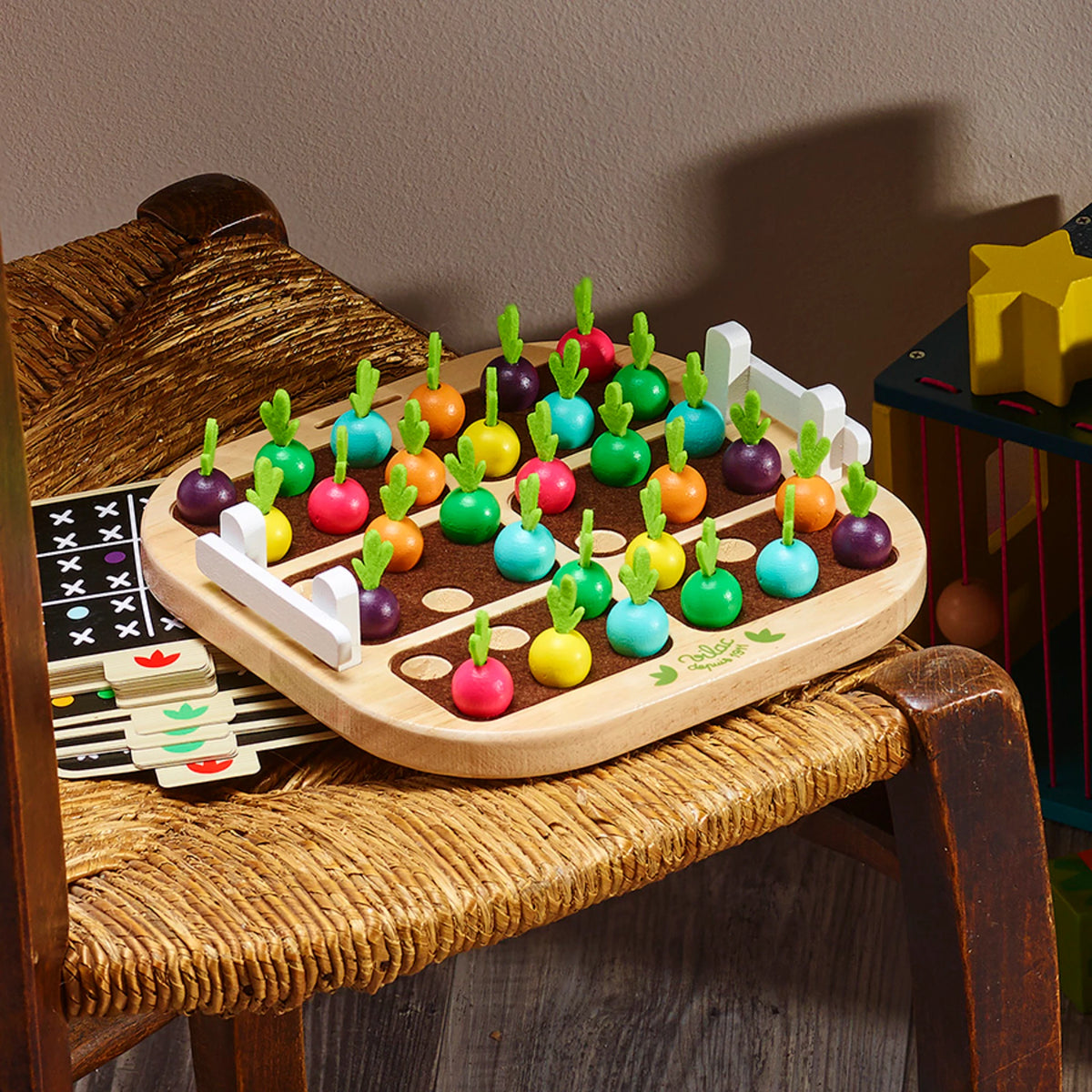 Vilac Sudoku du potager – Lernspiel aus Holz ab 5 Jahren