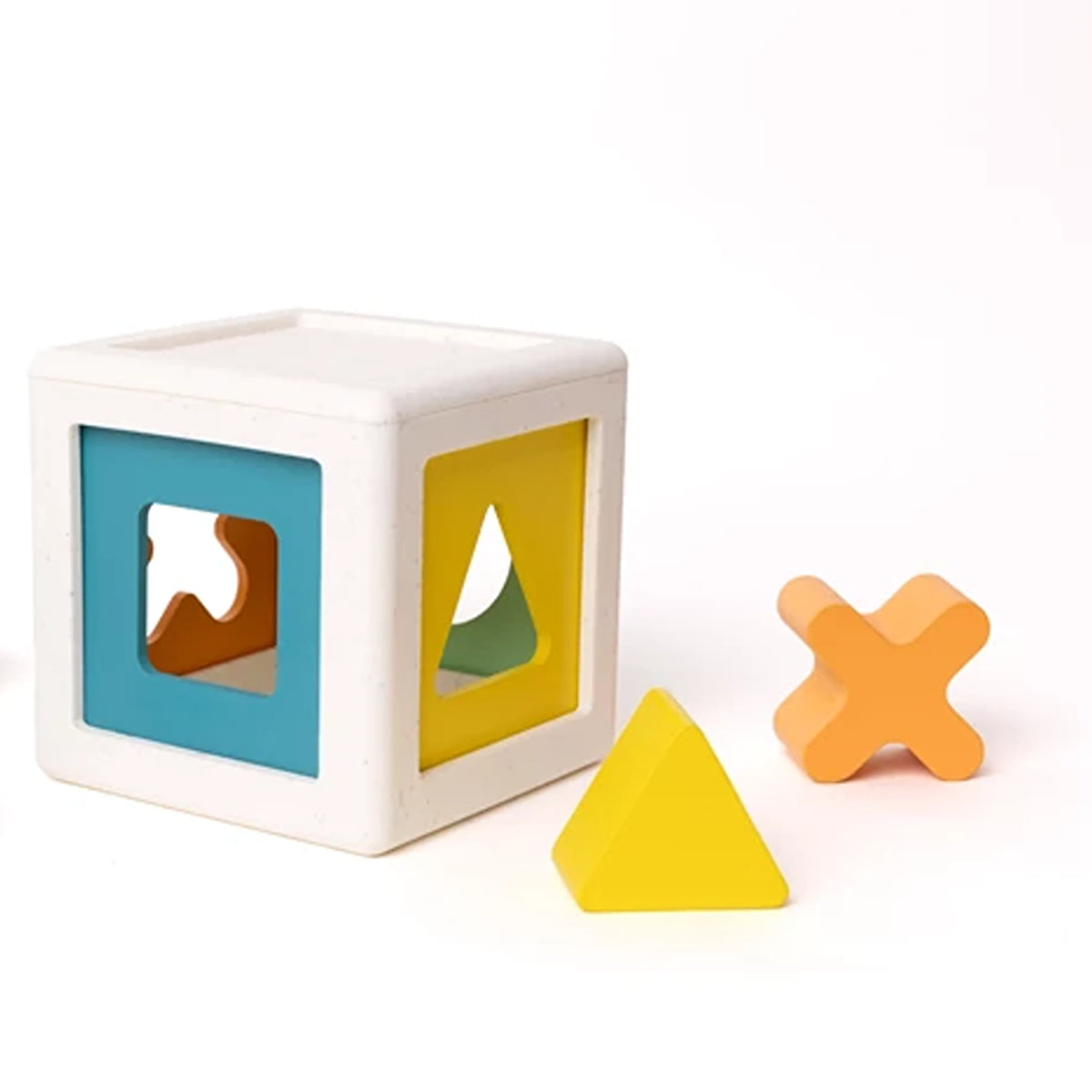 Kuby – Formensteckspiel aus Holz und Silikon