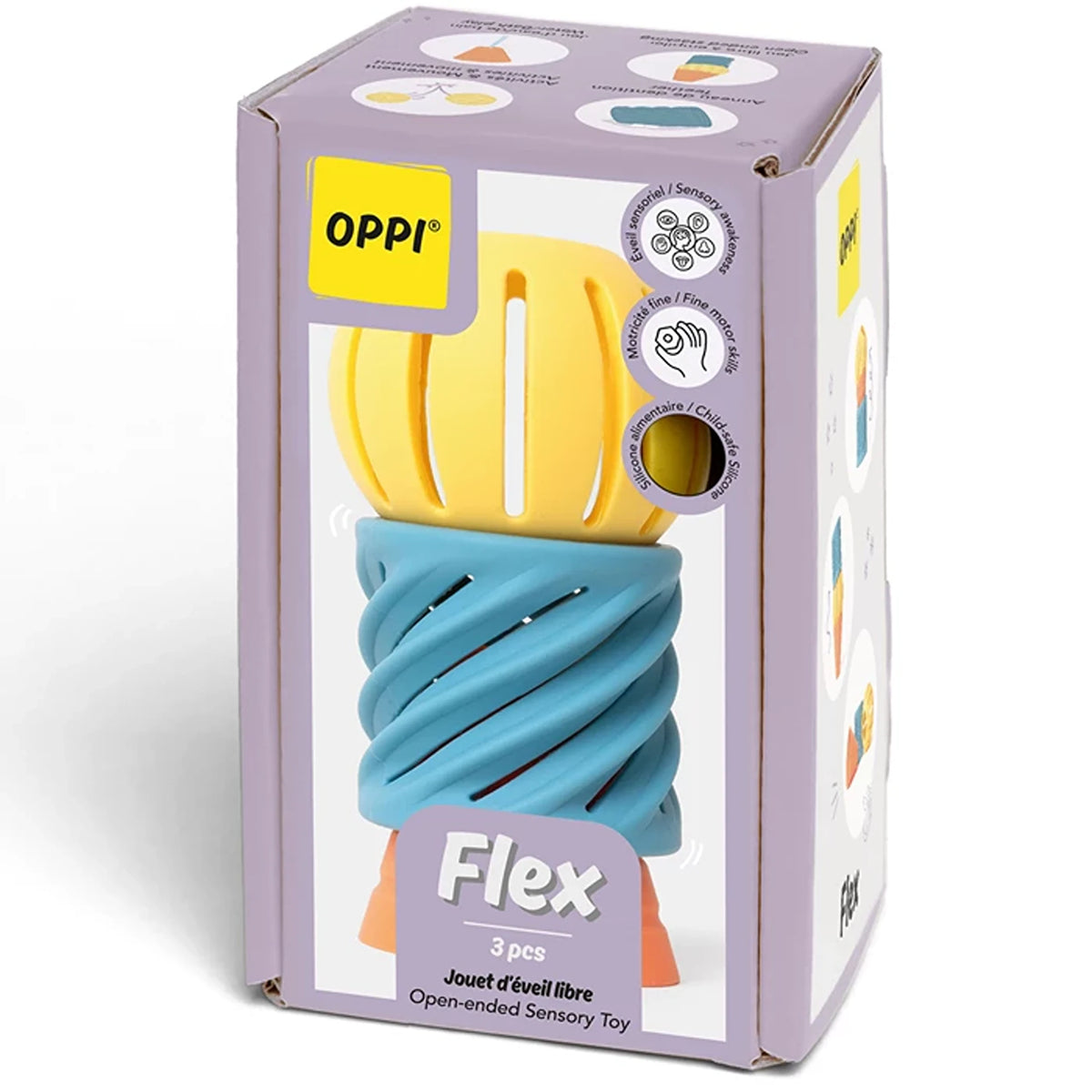 FLEX – Sensorisches Spielzeug aus Silikon – 3-teilig