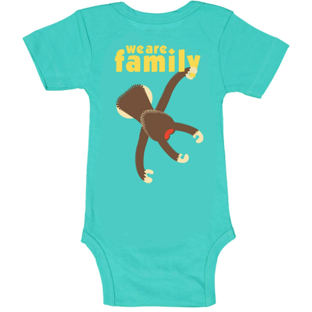 Coq en Pâte – Baby Body Mandrill – Türkis – 9–12 Monate