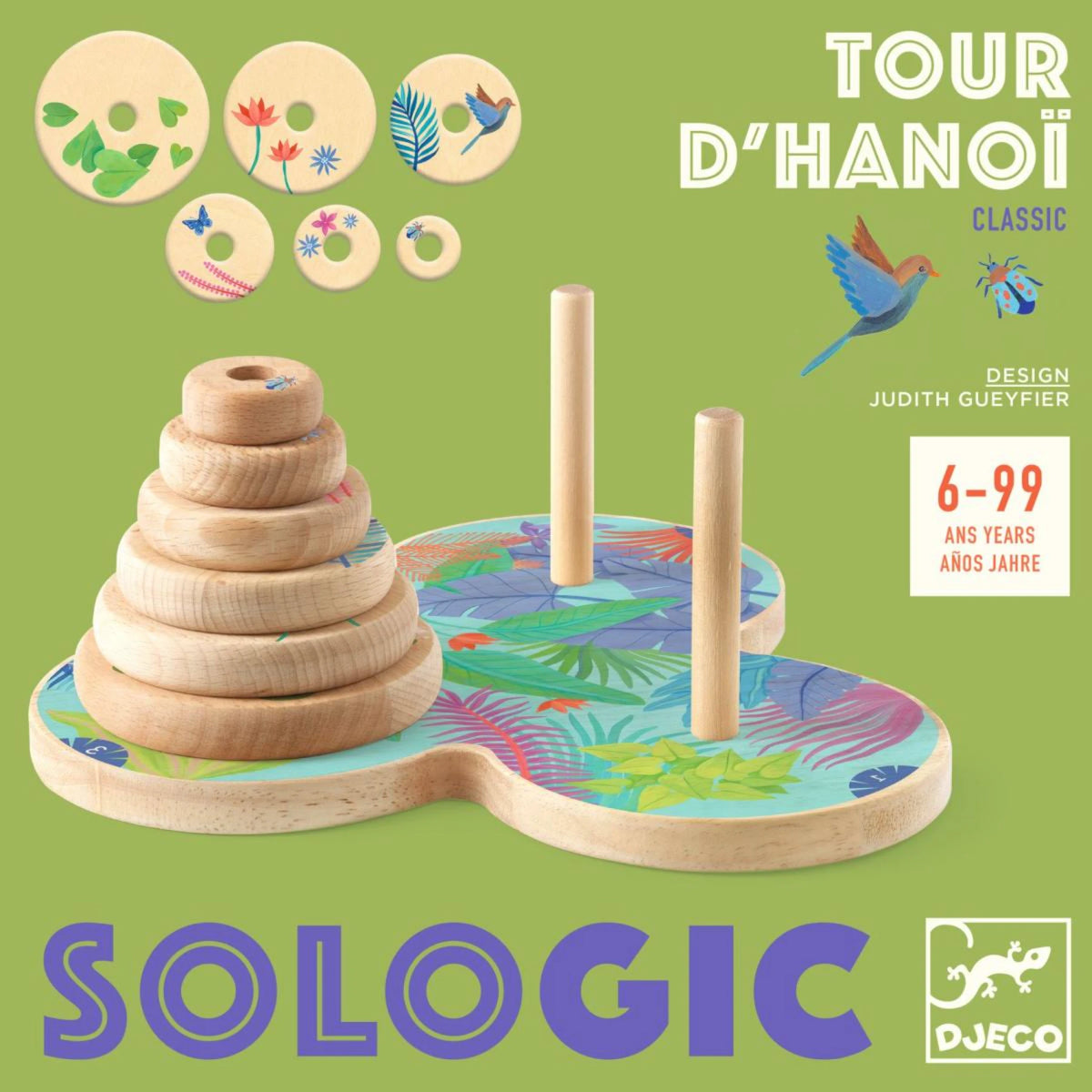Djeco – Knobelspiel „Tour d’Hanoï“