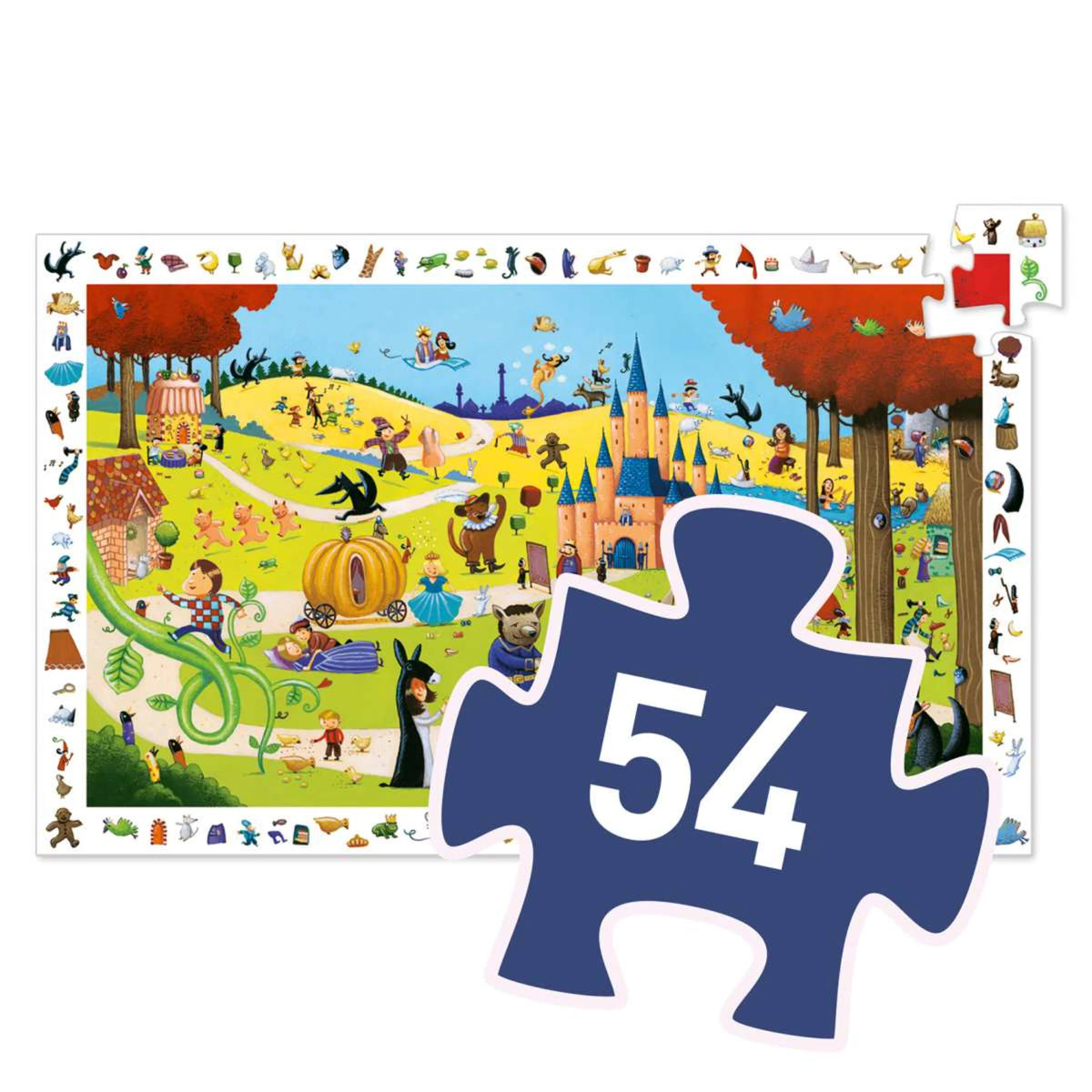 Wimmelpuzzle Märchen - 54 stk - Djeco
