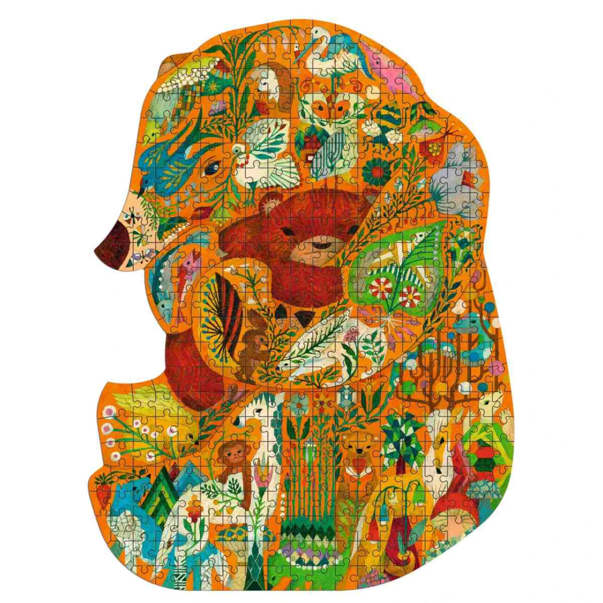 Djeco Puzzle „Puzz’Art Bär“ – 350-teiliges Kunstpuzzle in Bärenform