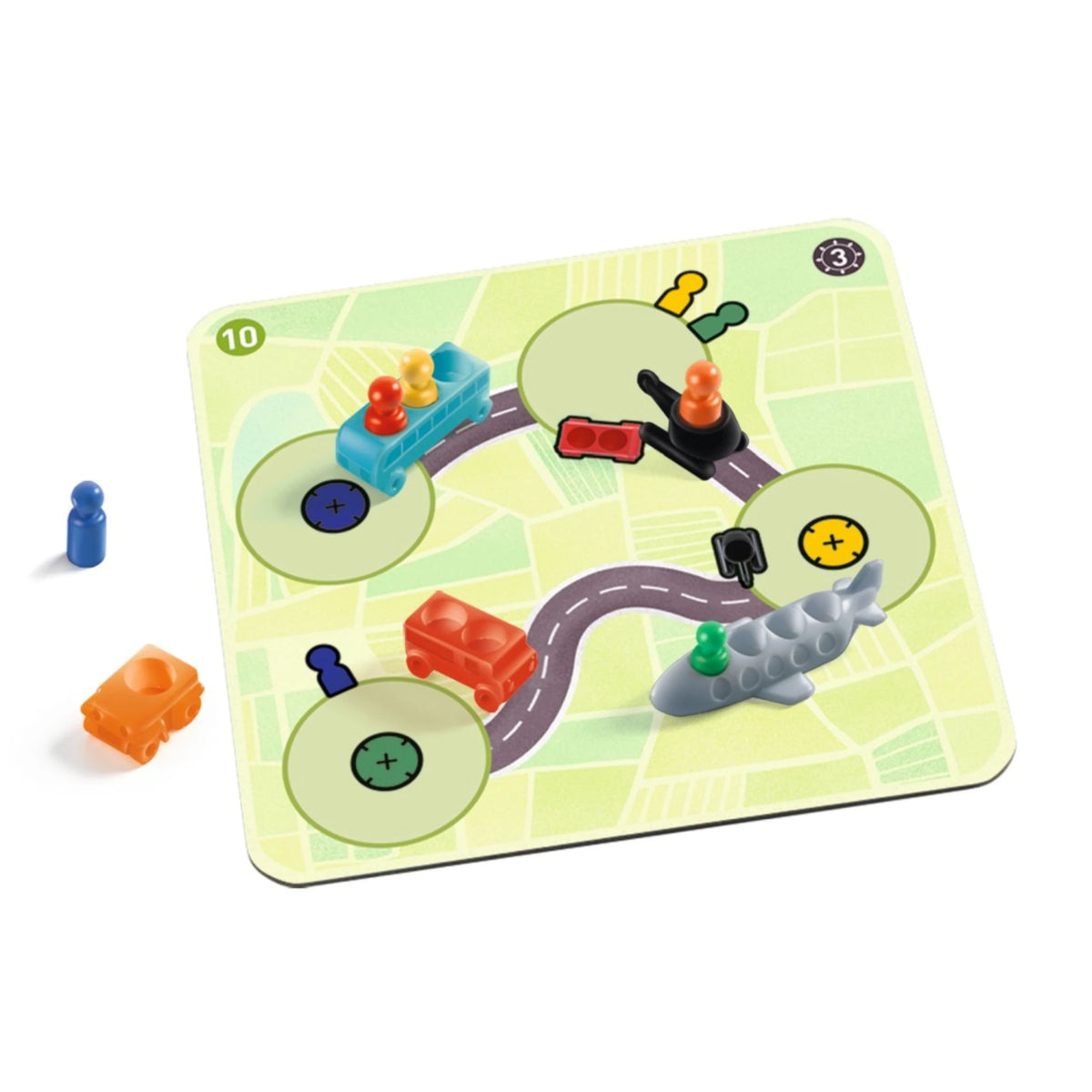 Djeco Spiel „Traffic Logic“ – kniffliges Solospiel mit 60 Aufgaben ab 8 Jahren