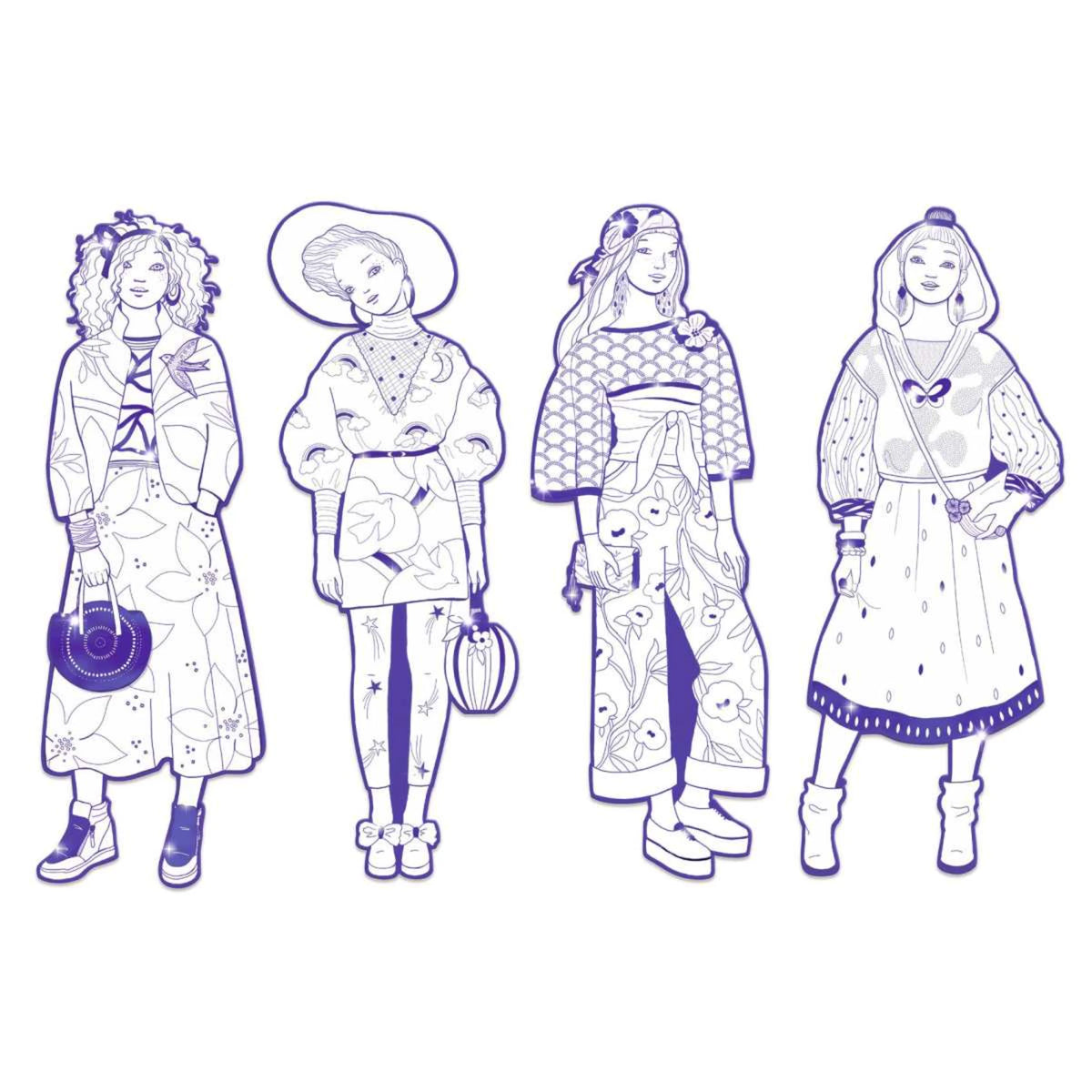 Fashion Ausmalbilder - Djeco
