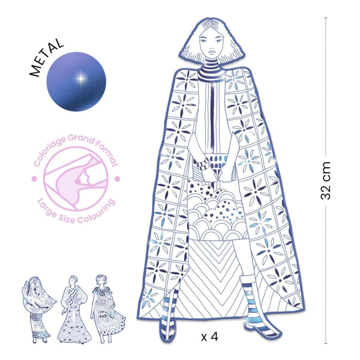 Fashion Ausmalbilder - Djeco