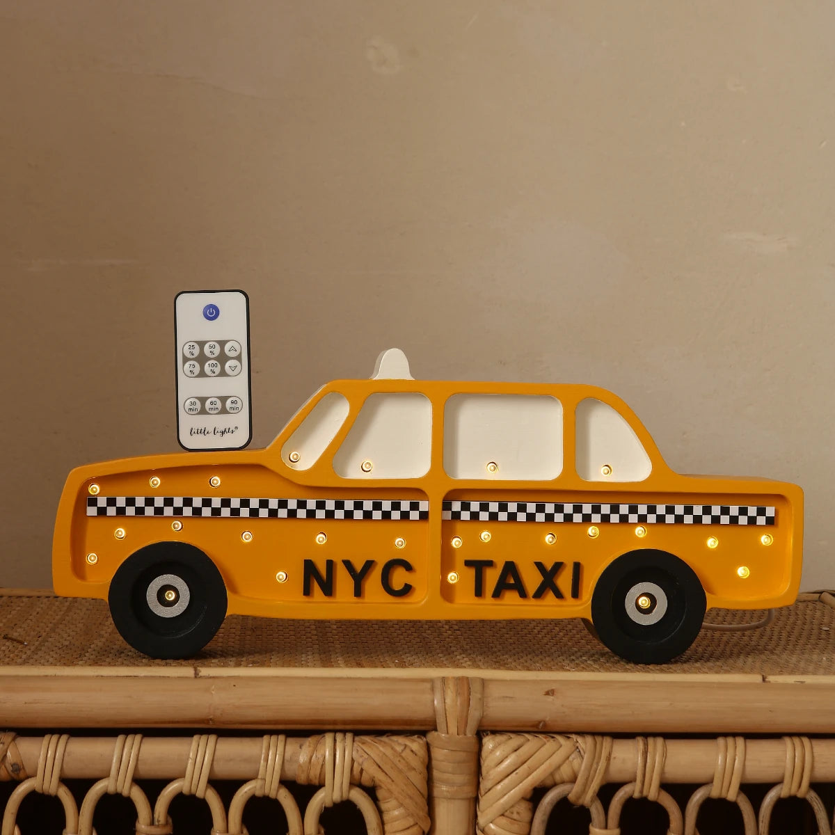 Holzlampe Taxi NYC - Little Lights