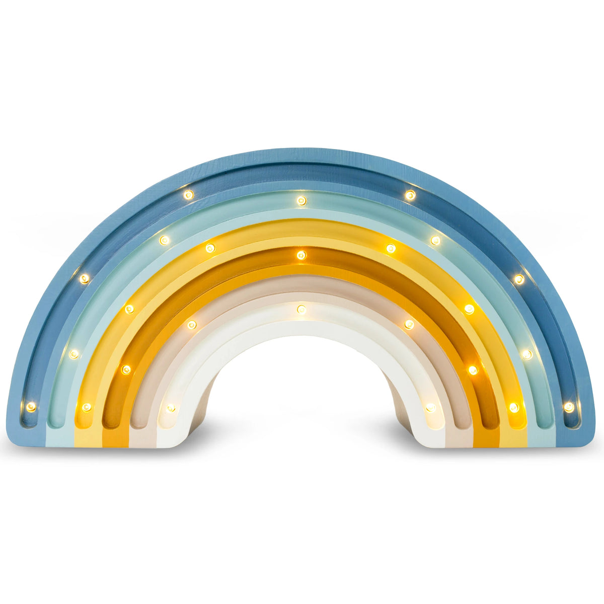Holzlampe Regenbogen blau - Little Lights