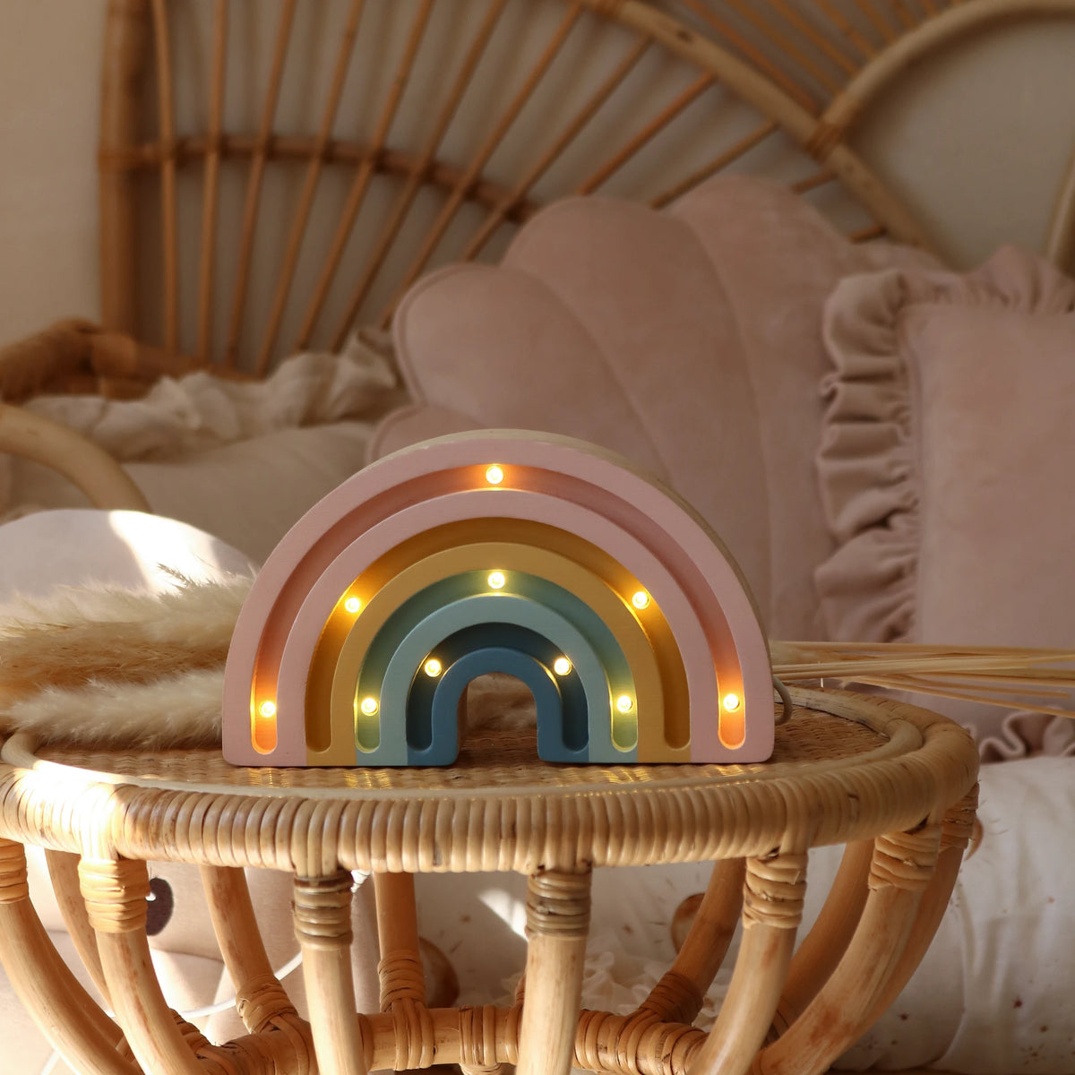 Holzlampe Regenbogen mini - Little Lights