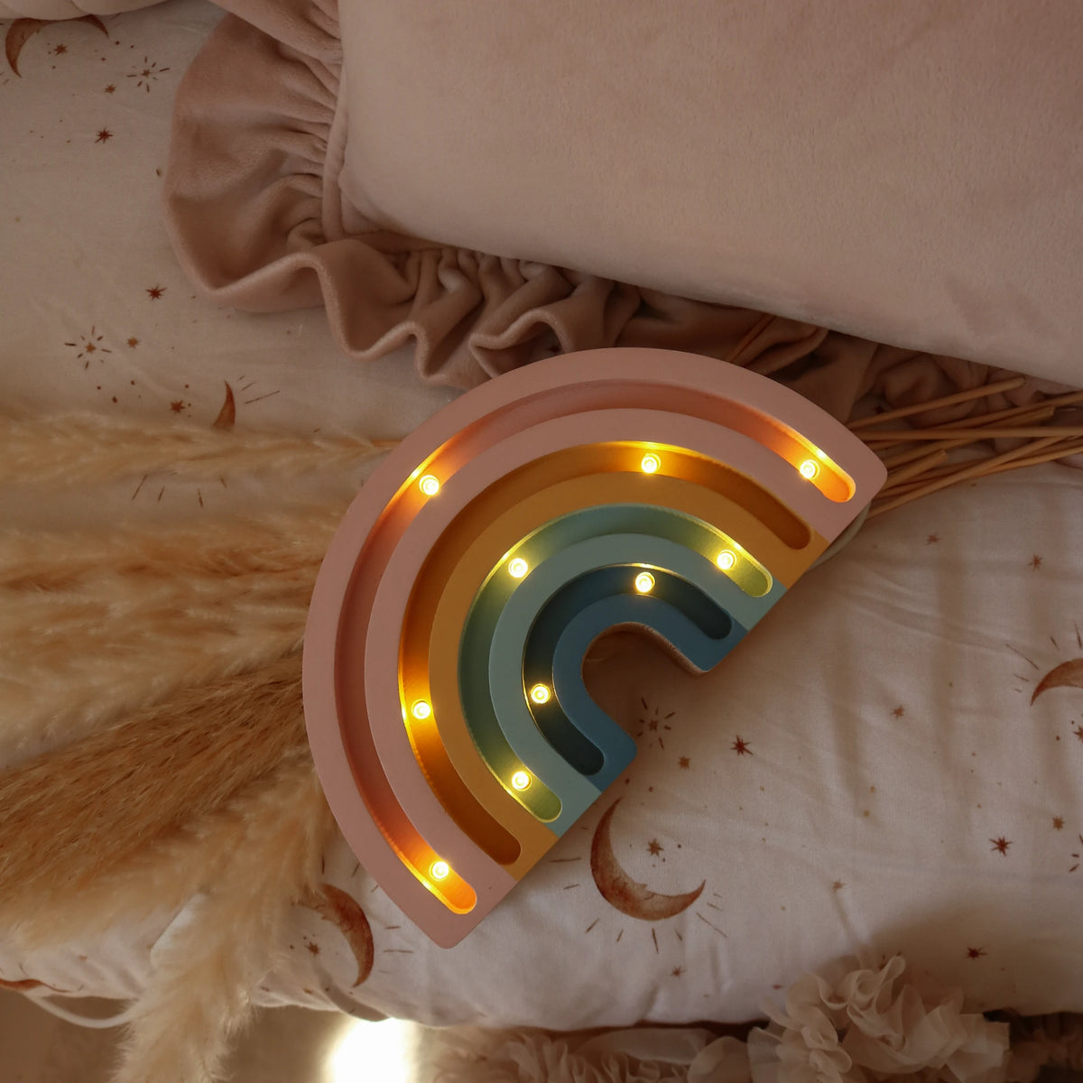 Holzlampe Regenbogen mini - Little Lights