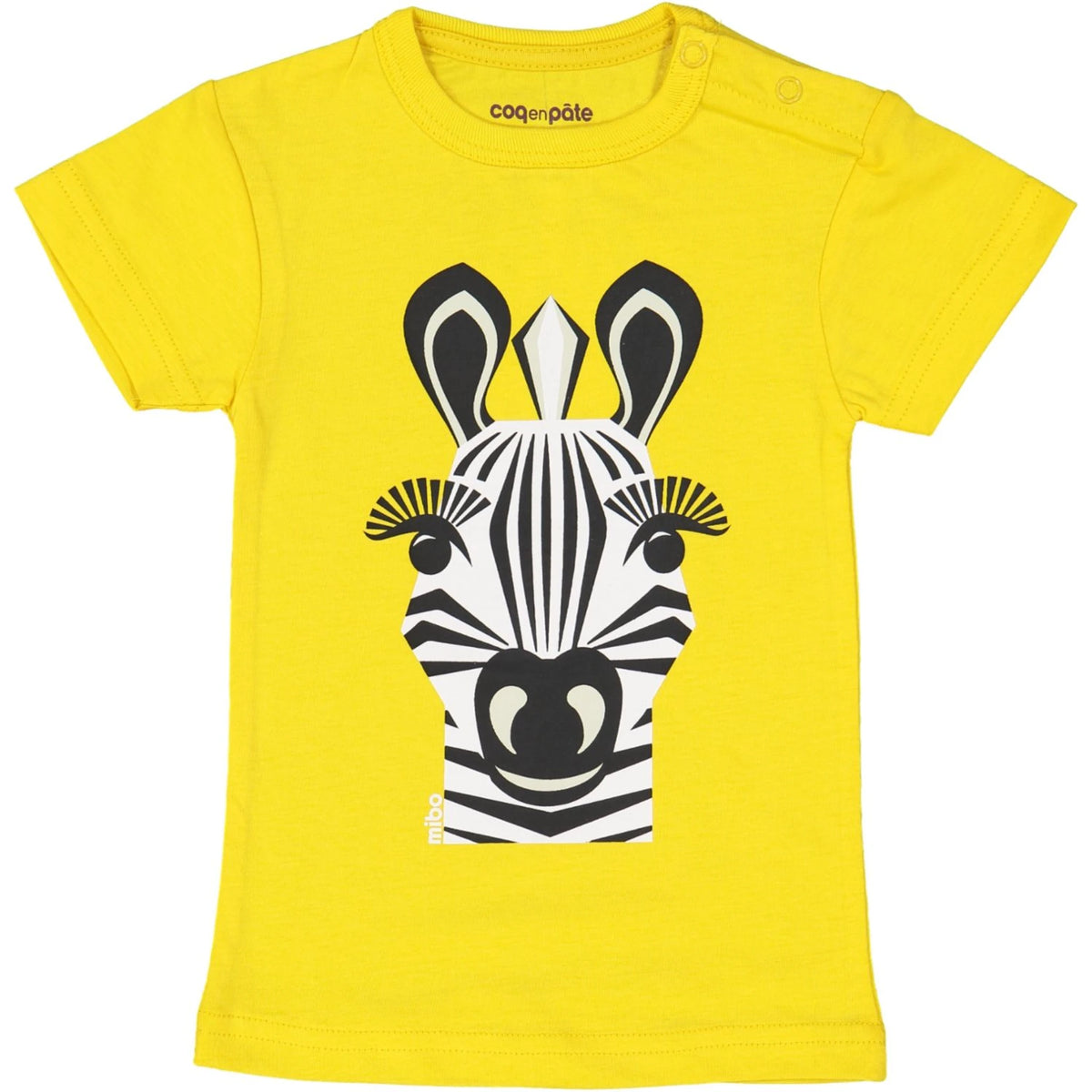 Coq en Pâte – Kinder T-Shirt Zebra – Gelb