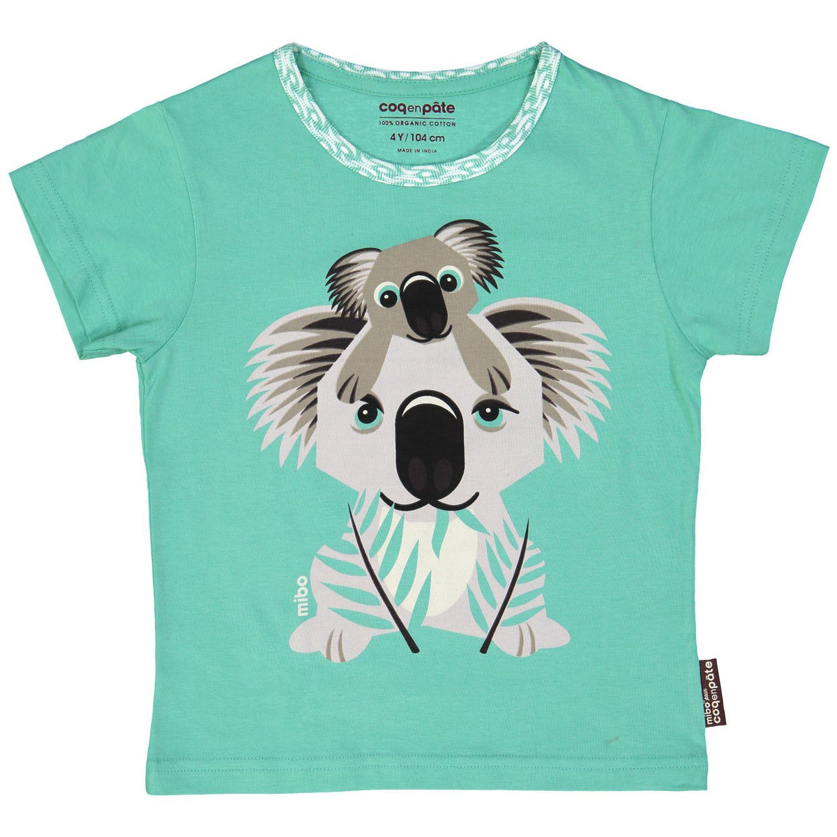 Coq en Pâte – Kinder T-Shirt Koala – Türkis