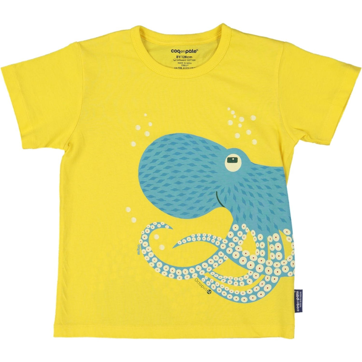 Coq en Pâte – Kinder T-Shirt Oktopus – Gelb