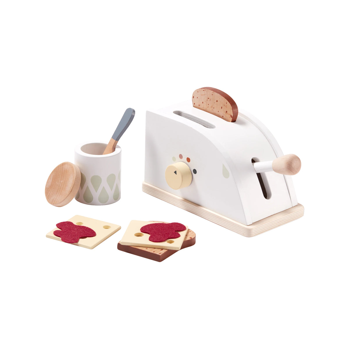 Spielzeug-Toaster mit Zubehör – Weiss