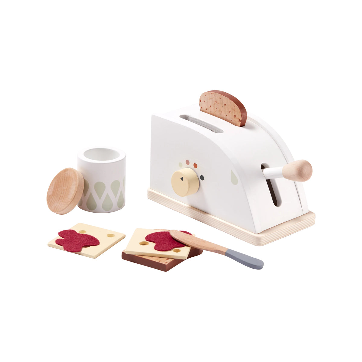 Spielzeug-Toaster mit Zubehör – Weiss
