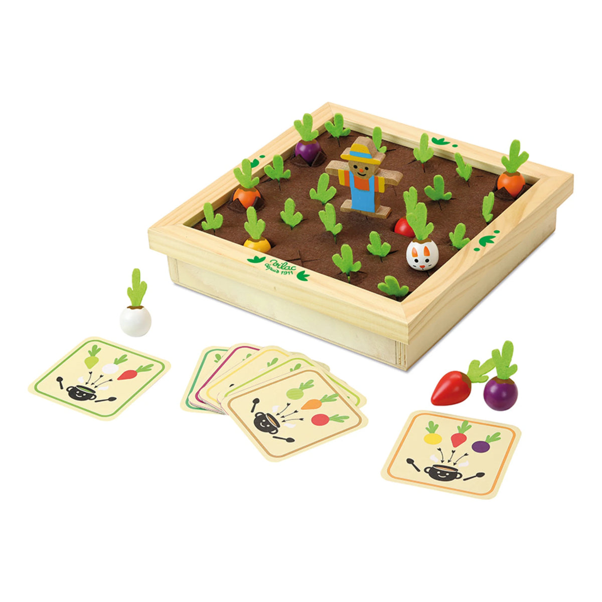 Vilac Mémo potager – Gemüse-Memo-Spiel aus Holz ab 3 Jahren