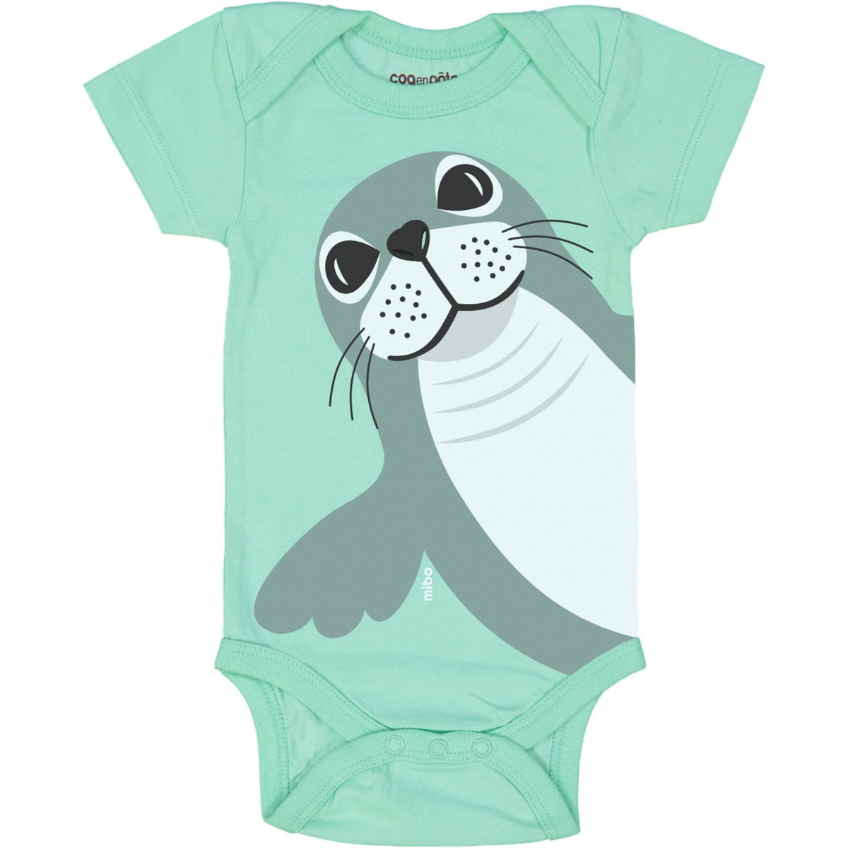 Coq en Pâte – Baby Body Robbe – Mintgrün – 3–6 Monate