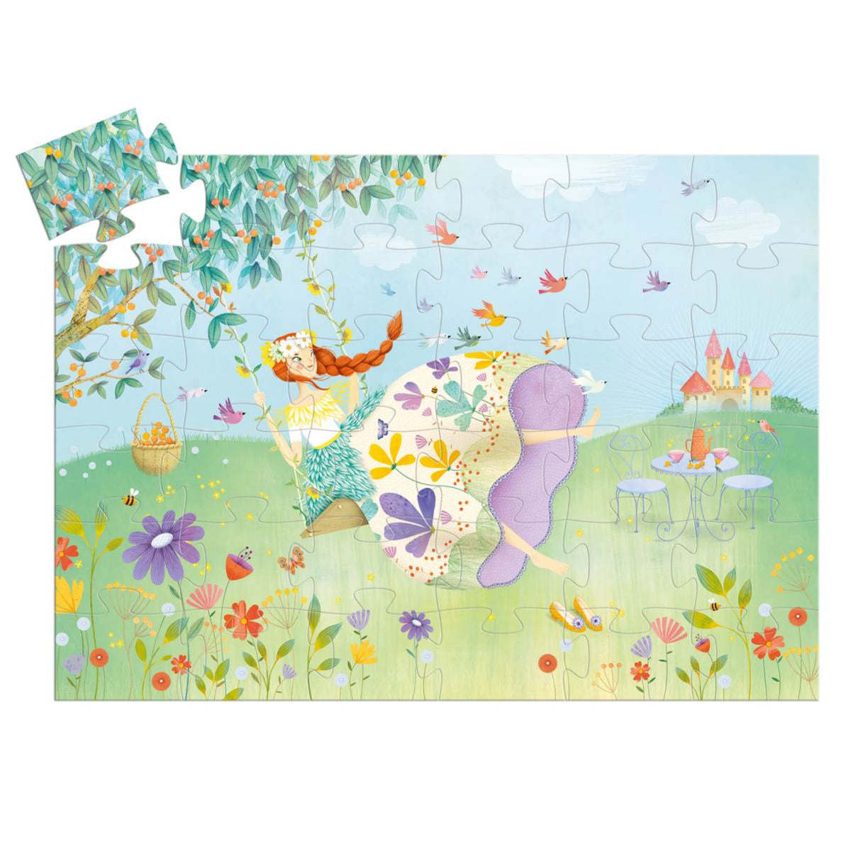 Djeco Kinderpuzzle „La Princesse du Printemps“ – 36 Teile ab 4 Jahren
