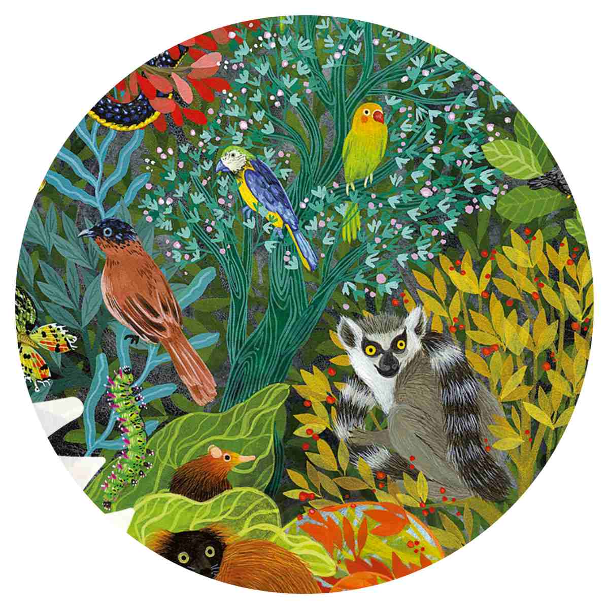 Djeco Puzzle „Puzz’Art Chameleon“ – 150-teiliges Kunstpuzzle in Chamäleonform
