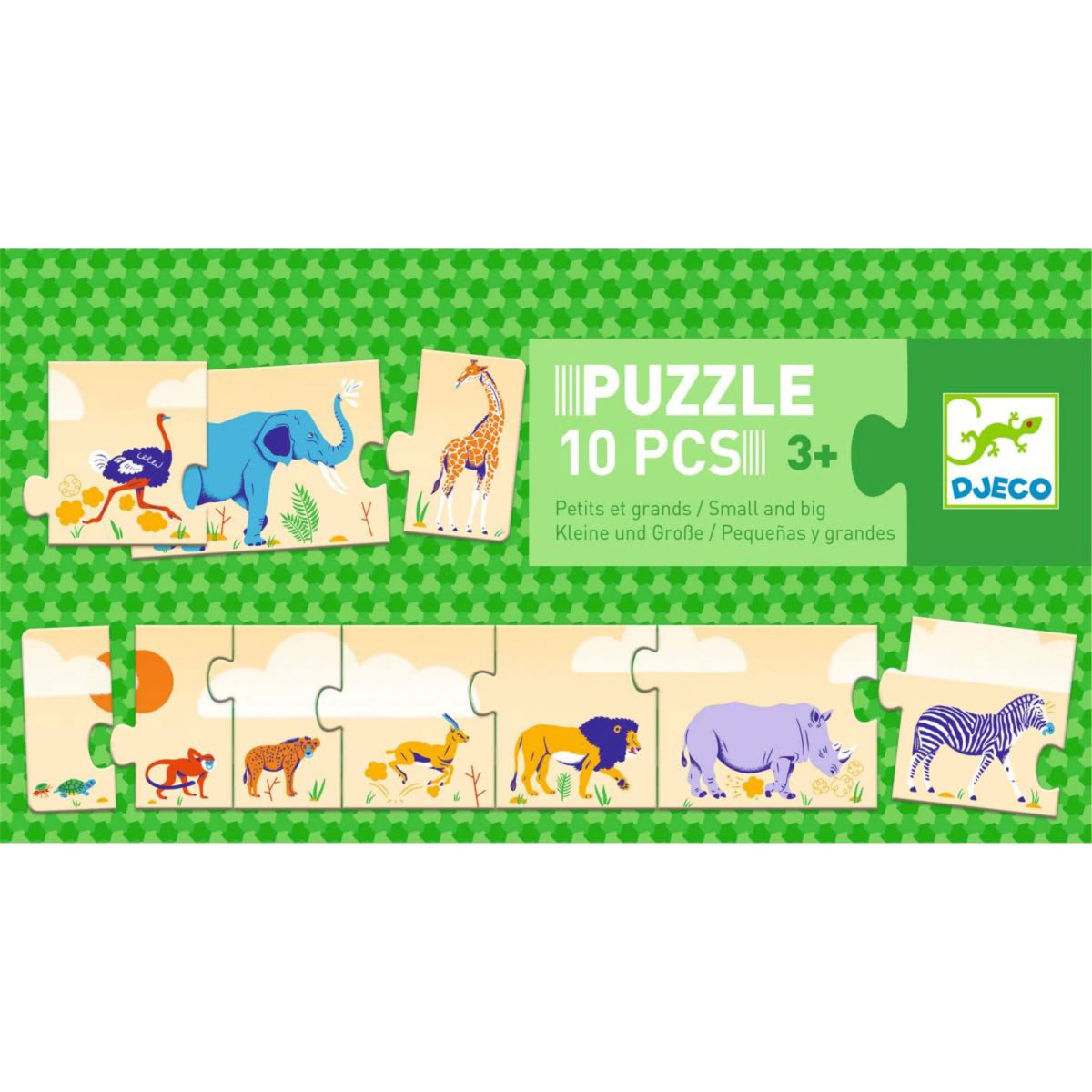 Puzzle "Klein & Groß" 10 stk - Djeco