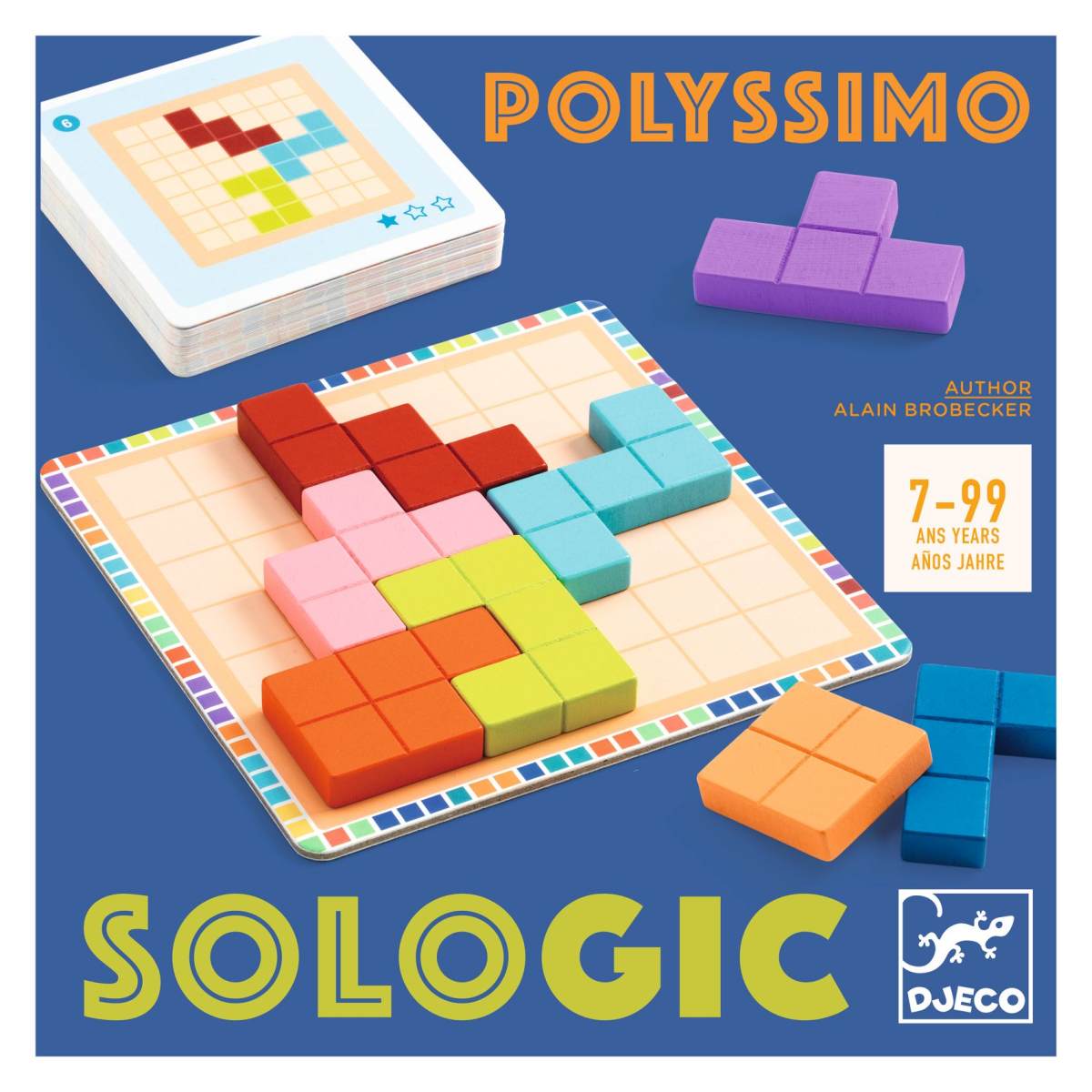 Djeco Logikspiel „Polyssimo“ – Knobelspaß mit bunten Formen ab 7 Jahren