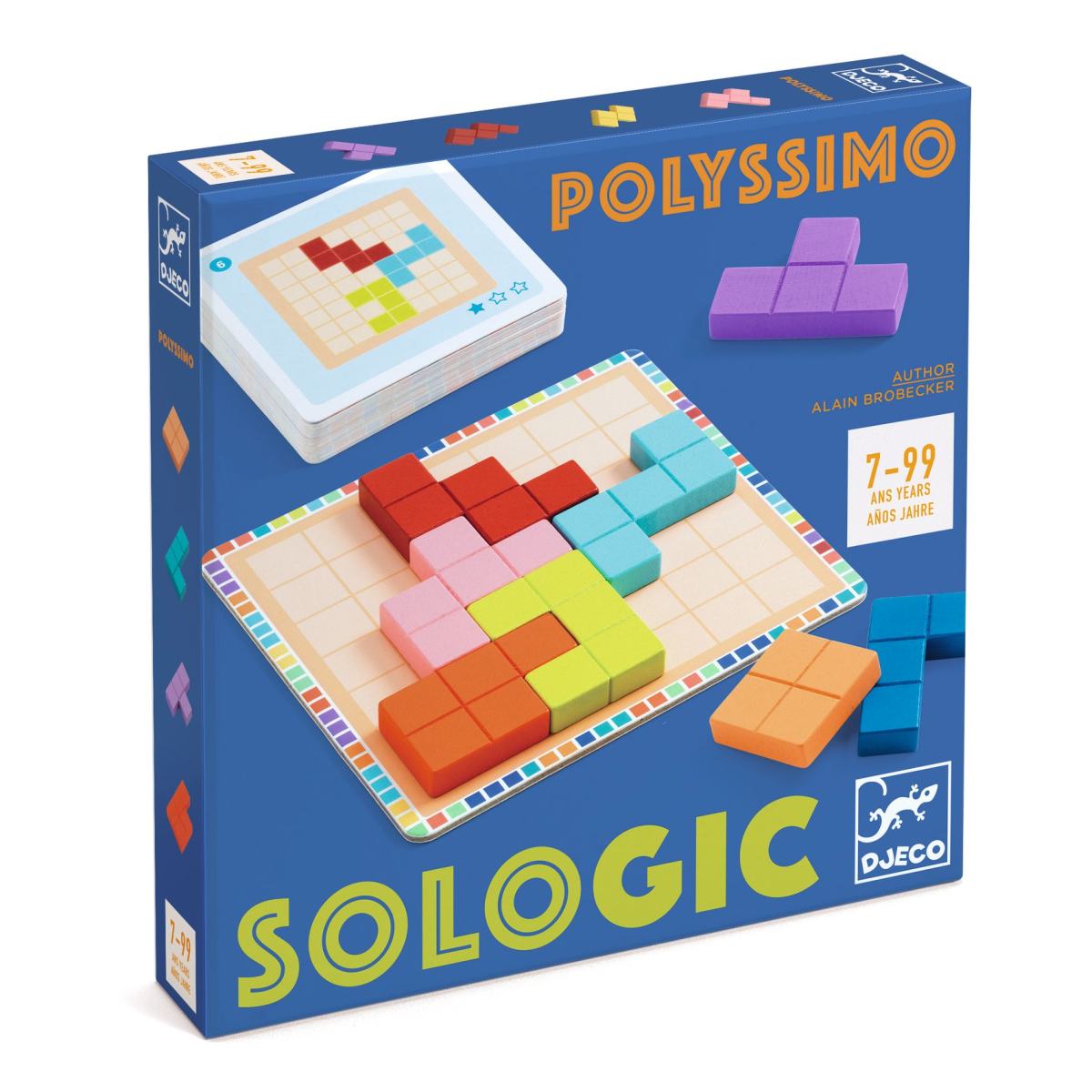 Djeco Logikspiel „Polyssimo“ – Knobelspaß mit bunten Formen ab 7 Jahren