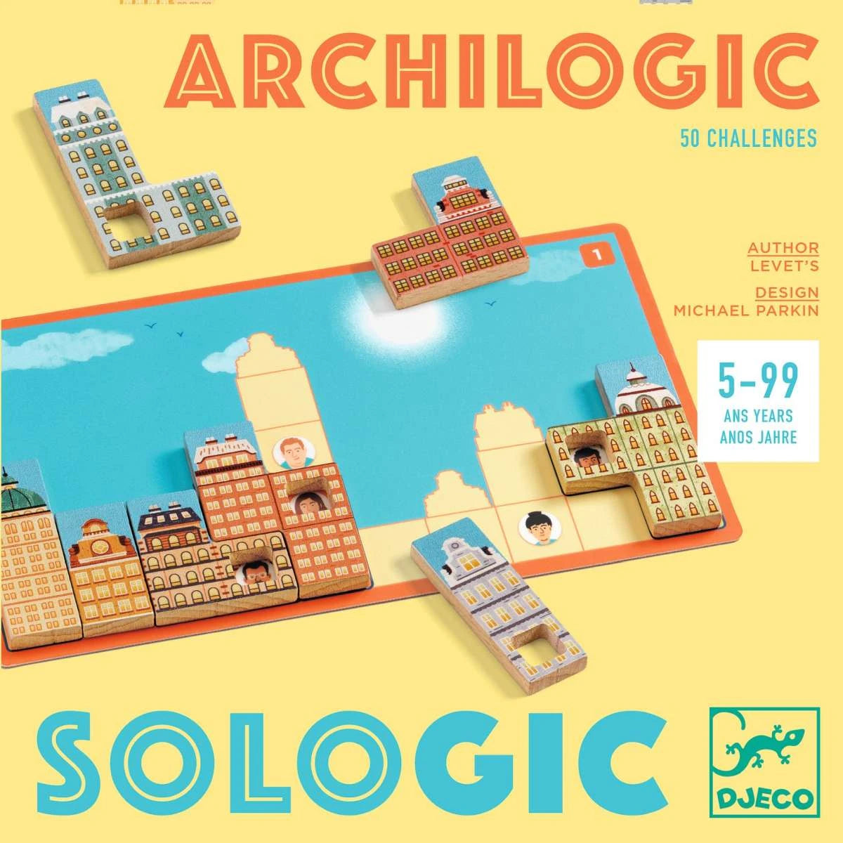 Djeco Logikspiel „Archilogic – Sologic“ ab 5 Jahren aus Holz