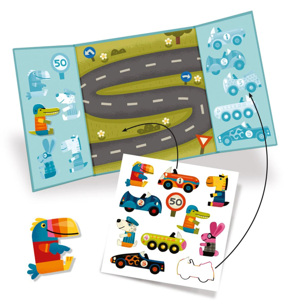 Sticker: Autos - Djeco