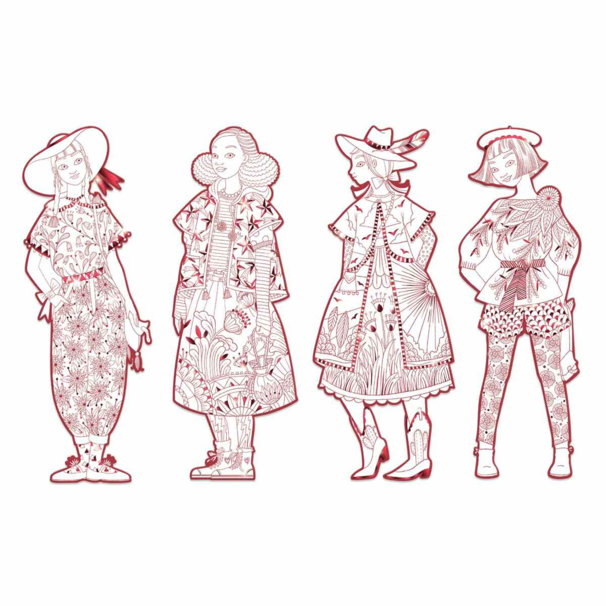 Fashion Ausmalbilder - Djeco