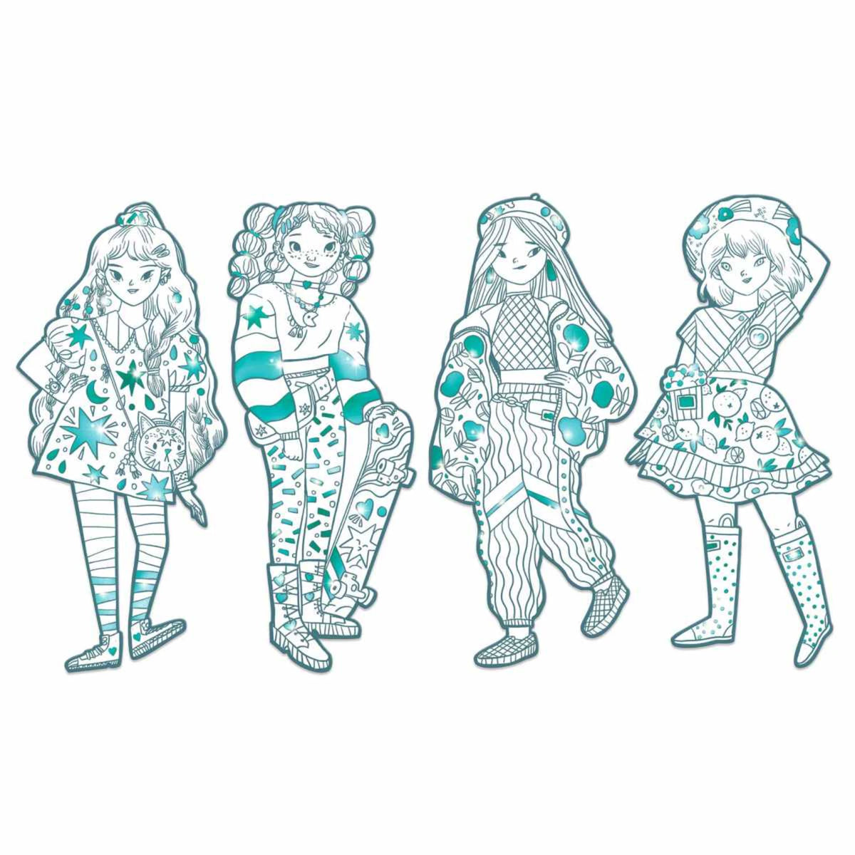 Fashion Ausmalbilder - Djeco