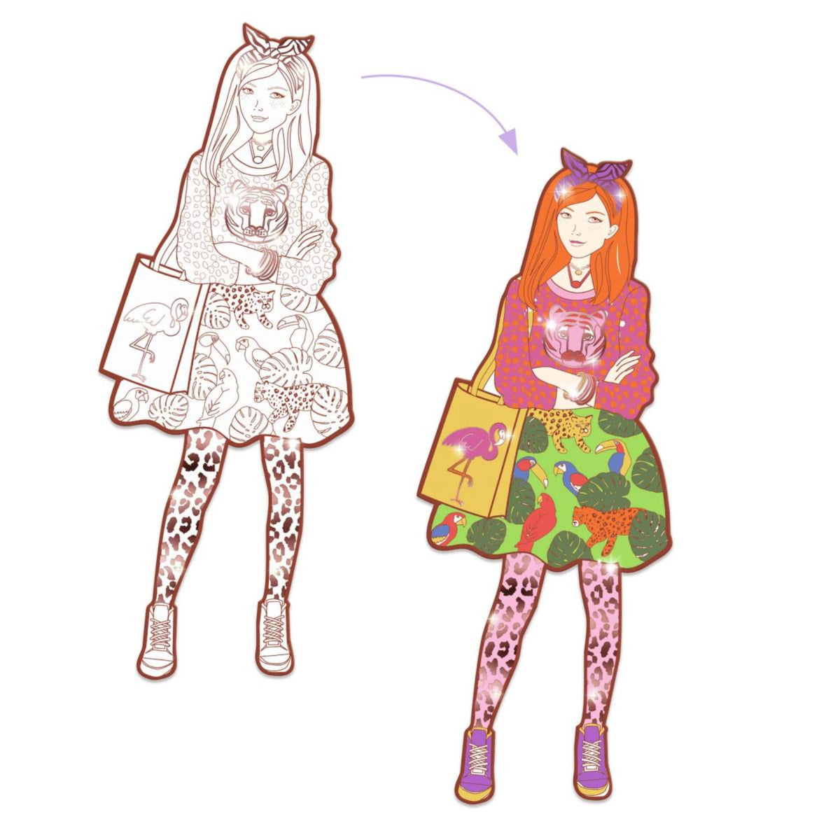 Fashion Ausmalbilder - Djeco