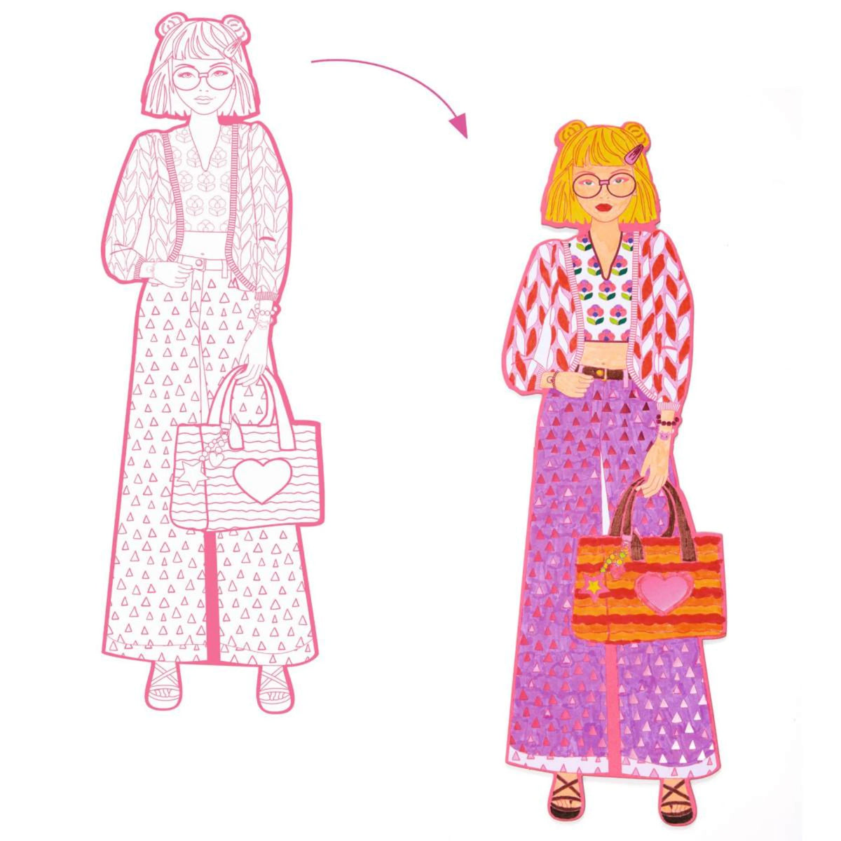 Fashion Ausmalbilder - Djeco