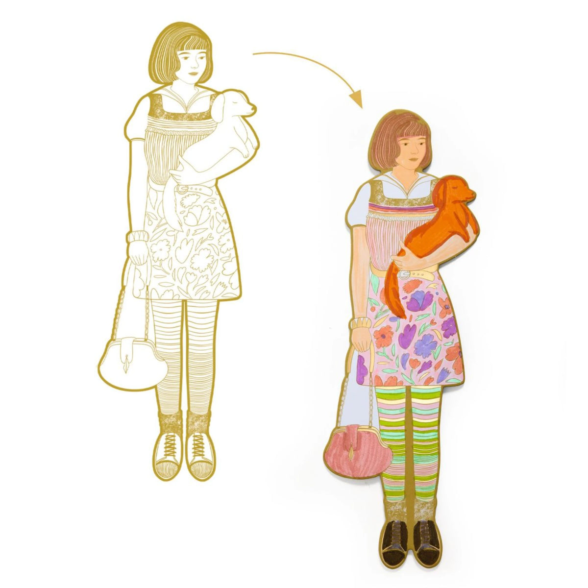 Fashion Ausmalbilder - Djeco