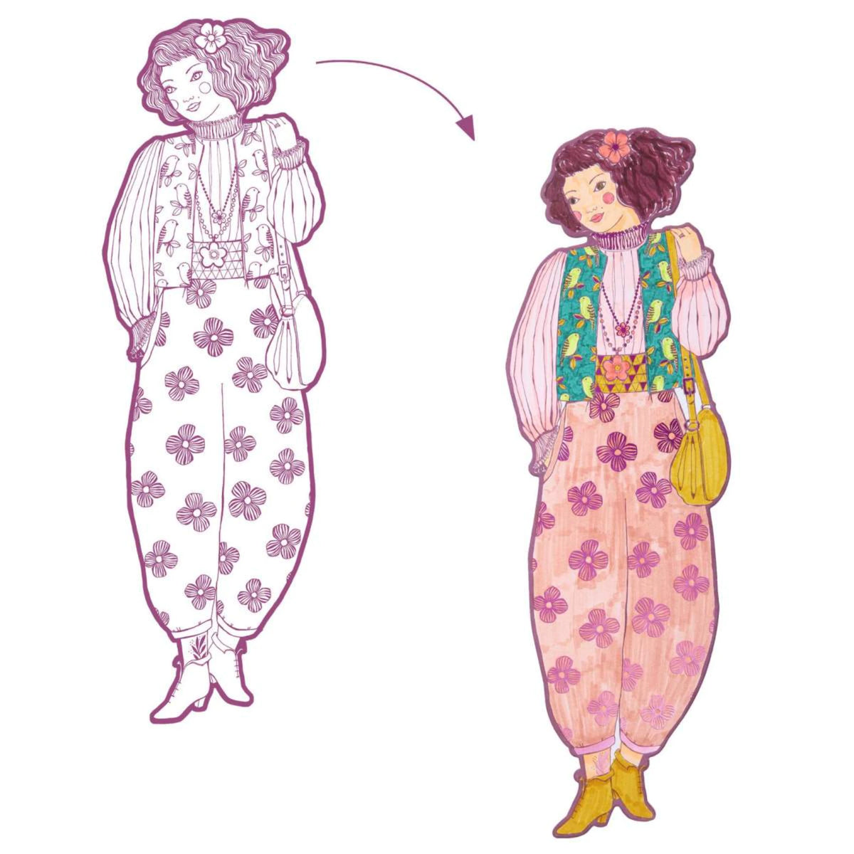 Fashion Ausmalbilder - Djeco