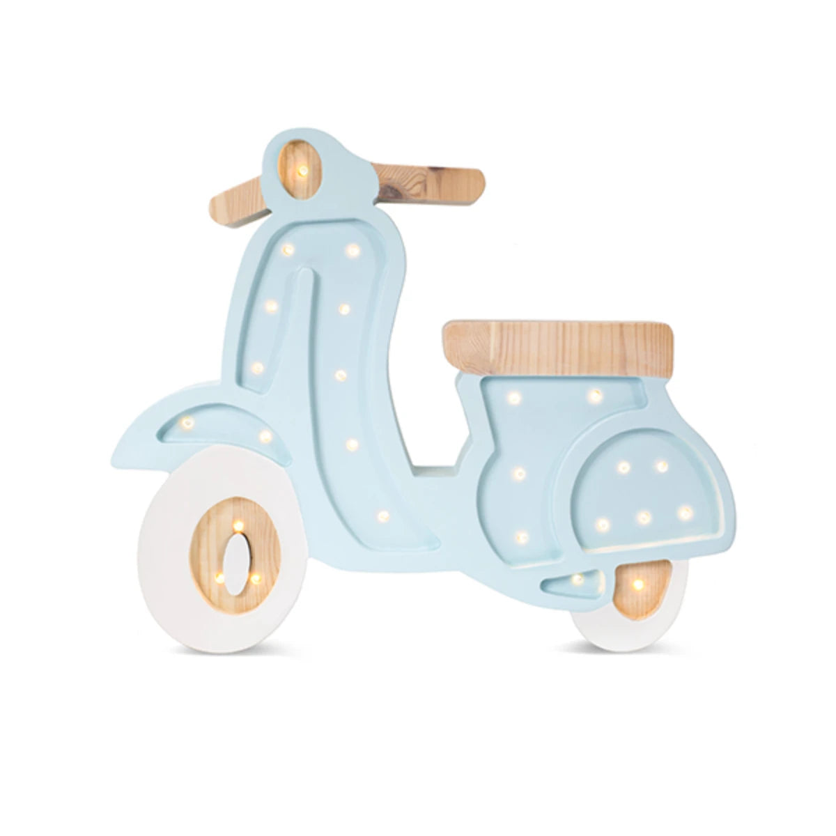 Holzlampe Scooter azzuro - Little Lights