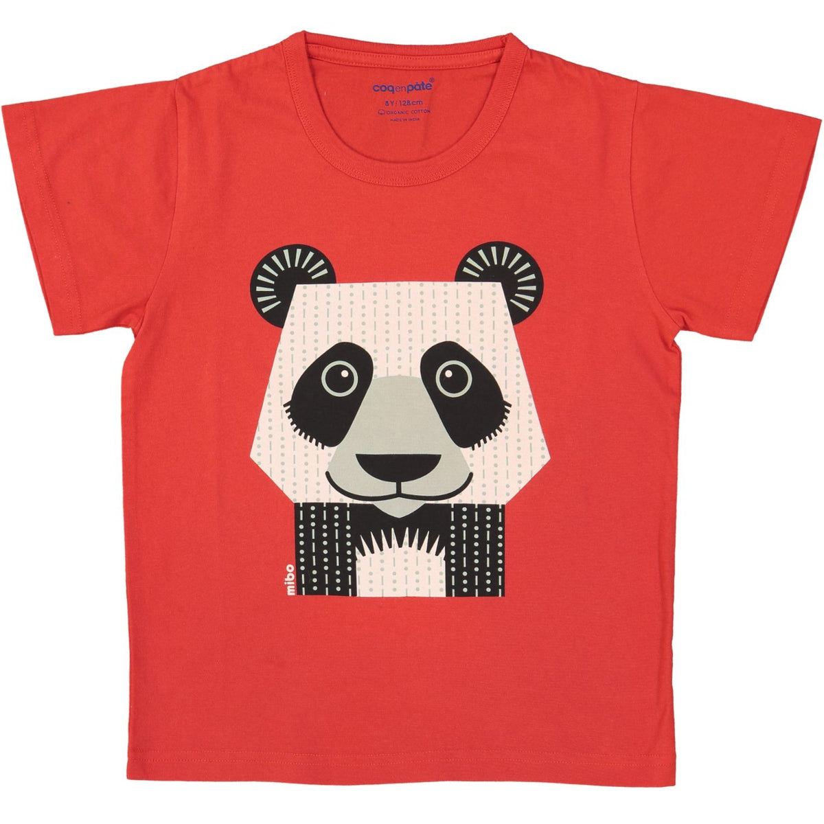 Coq en Pâte – Kinder T-Shirt Panda – Rot
