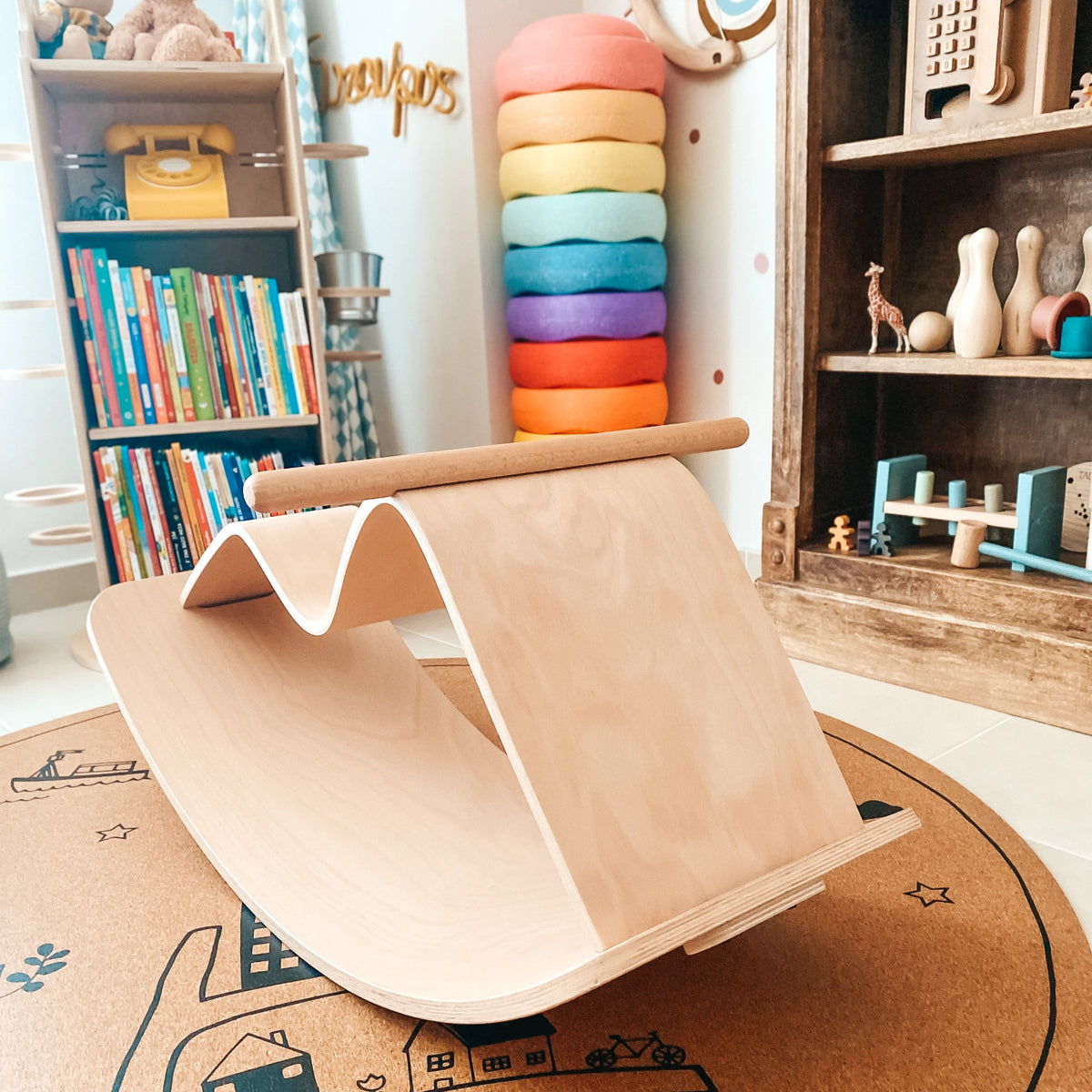 Curve Lab – Rocking Horse 2-in-1: Schaukelpferd & Balance-Board